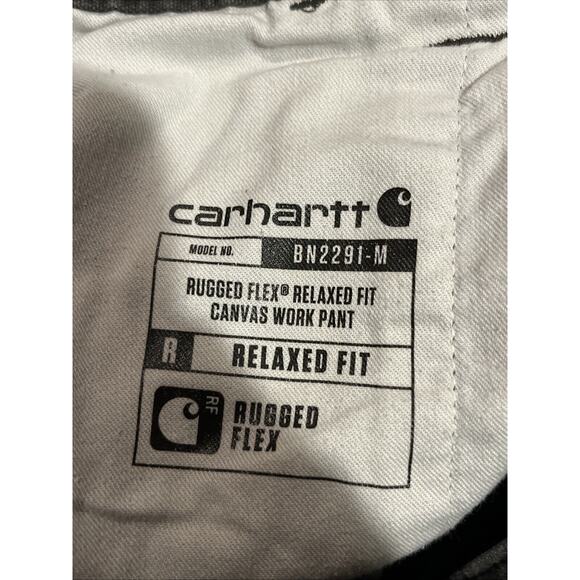 Carhartt Men’s 42x31 Canvas Carpenter Workwear Gray Outdoor Workwear Travel - Picture 13 of 14